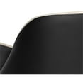 thumbnail image 7 of Sunpan Hagan 18.75" Contemporary Faux Leather Dining Arm Chair in Cream/Black, 7 of 7