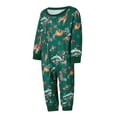 thumbnail image 3 of Family Matching Christmas Pajamas, Baby Romper/Animal Pattern Long Sleeve Tops and Pants Sleepwear Set, 3 of 9