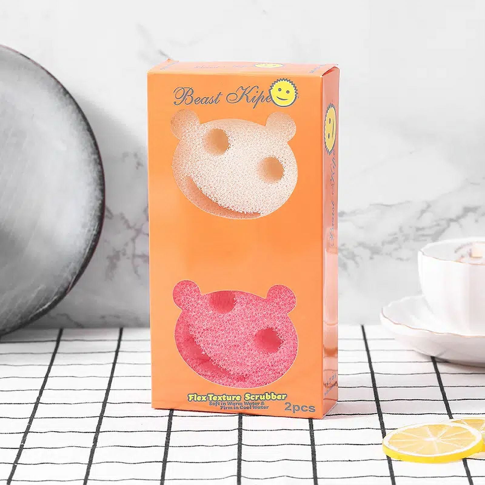 Creativity Smiley Magic Dishwashing Sponge Household Kitchenware Bathroom  Cleaning Tools Scouring Powerful Scouring Pad - AliExpress