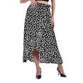 thumbnail image 1 of NewWay Women's Boho Lower Skirt Floral Wrap Maxi Skirt High Low Ruffle Slit Casual Waisted Long Skirt Wrap Midi Pleated Dresses, 1 of 6