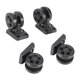 thumbnail image 2 of Ruedas giratorias para equipaje, capacidad de soporte fuerte, piezas de reparación, cubierta de carrito negra, ruedas giratorias con rodamiento, 4, 2 of 8