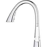 Grohe 32298003 Zedra Single-Handle Pull Down Kitchen Faucet Triple Spray 1.75 GPM In Starlight Chrome Finish