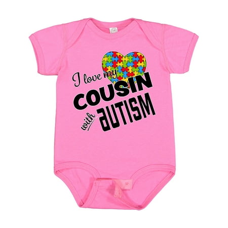 

Inktastic I Love My Cousin with Autism Gift Baby Boy or Baby Girl Bodysuit