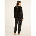 thumbnail image 3 of Joyspun Women's Plush Hoodie and Joggers Pajama Set, 2-Piece, Size XS-3X, 3 of 5