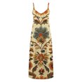 thumbnail image 5 of Ovzne Robes d'Été pour Femmes Robe de Plage Robes d'Été pour Femmes Imprimé Sans Manches Col Rond Robe Décontractée Robes Robe d'Été Imprimée Liquidation, 5 of 5