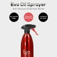 thumbnail image 3 of Evo 18/8 Stainless Steel Oil Sprayer, Non-Aerosol for Olive Oil, Cooking Oils, and Vinegars, Red, 16-Ounce Capacity, 3 of 9