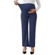 thumbnail image 1 of Pantalones de maternidad de pierna ancha para mujer INSPIRE CHIC, elásticos sobre la barriga, con bolsillos, color azul marino, talla grande, 1 of 6