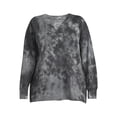 thumbnail image 4 of Terra & Sky Women's Plus Size French Terry Sweatshirt, 4 of 5
