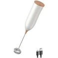 thumbnail image 1 of Mousseur à Lait Électrique Rechargeable USB, Blanc+marron, 1 of 5