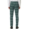 thumbnail image 3 of INSPIRE CHIC Men's Dress Plaid Pants Formal Printed Checked Trousers 36 Green, 3 of 7