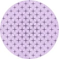 thumbnail image 1 of Ahgly Company Machine Washable Indoor Round Transitional Bright Lilac Purple Area Rugs, 3' Round, 1 of 7