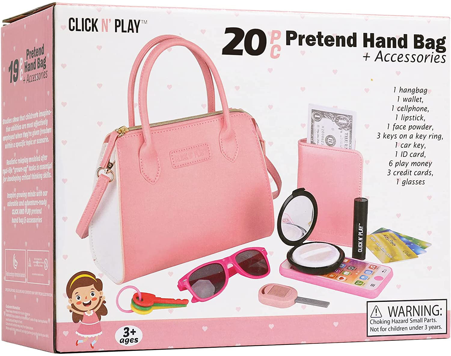  Oisacirg Play Purse for Little Girls, 35PCS Toddler Purse with  Pretend Makeup for Toddlers, Princess Toys Includes Handbag, Phone, Wallet,  Camera, Keys, Kids Purse Birthday Gift for Girls Age 3 4