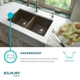 thumbnail image 7 of Elkay Quartz 33" Double Basin Undermount Sink with Aqua Divide, Bisque, 7 of 7