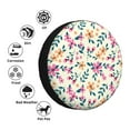 thumbnail image 4 of Fotbe Cute Flower Funda de Llanta de Repuesto con Estampado, Engrosada, Ajuste Universal para Jeep, Remolque, RV, SUV, Camión-16 inch, 4 of 6