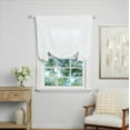 thumbnail image 2 of Mainstays Tie up Balloon Shade Pole Top, Arctic White, Polyester, Recycled Poly, 42"W x 63"L, 1 Piece, Indoor Curtain, Adult, 2 of 5
