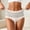 Beige, variant on Women's Seamless High Waist Panties, Breathable Cross-Panel Structure, Soft & Supportive for All-Day Casual Wear Green Free Size