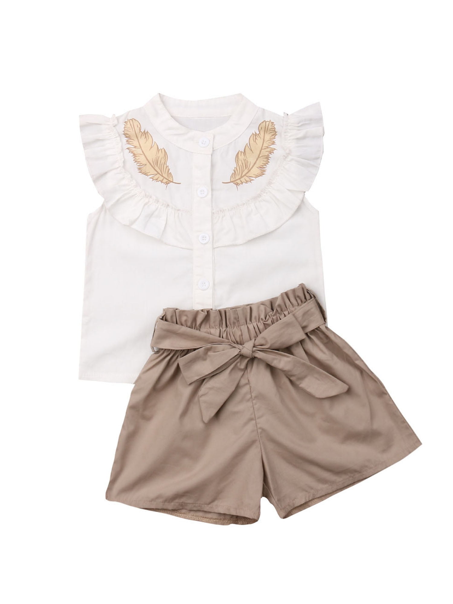 baby girl khaki shorts
