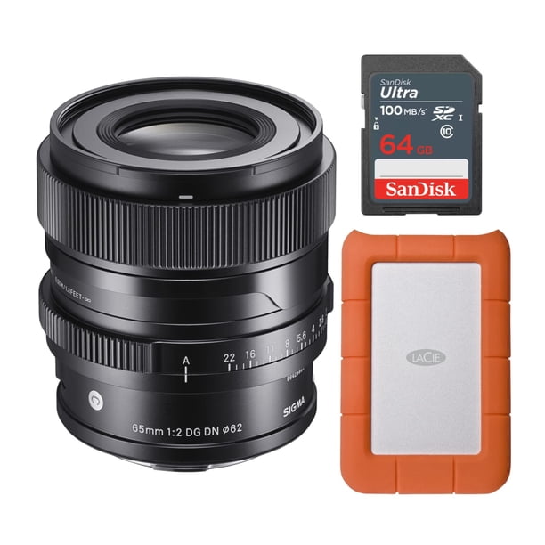Lente de cámara Sigma I Series 65 mm f/2 DG DN para Sony E Mount