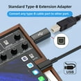 thumbnail image 4 of Xiwai 2pcs/lot USB 2.0 B Type Female to Mini USB & Micro Male Extension Adapter for Printer Phone Disk, 4 of 9