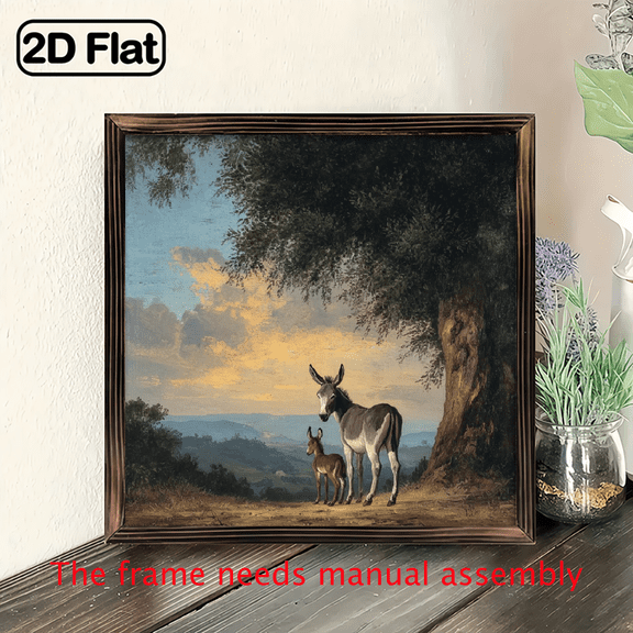 2D FLAT Framed 20X20cm Pictures for Bedroom Canvas Pictures for Wall Decor Farmhouse Canvas Wall Art Floral Pictures Wall Decor Wall Pictures Farmhouse Wall Art Wallart Farmhouse Decor Wall