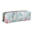 thumbnail image 1 of Disketp Tropical Flamingo Estuche de Lápices de Cuero con Cierre, Estuche Compacto para Papelería, Bolígrafos y Accesorios Pequeños, 1 of 7