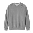 thumbnail image 5 of Timegard Boys Clothes Fall Crew Neck Sweatshirts Corduroy Kids Drop Shoulder Long Sleeve Oversized Pullover Tops, 5 of 8
