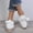 White, variant on Fall&Winter Medium Snow Shoes For Women Daily Tennis Couples Flats Shoes Slip Resistant Shoes For Clearence