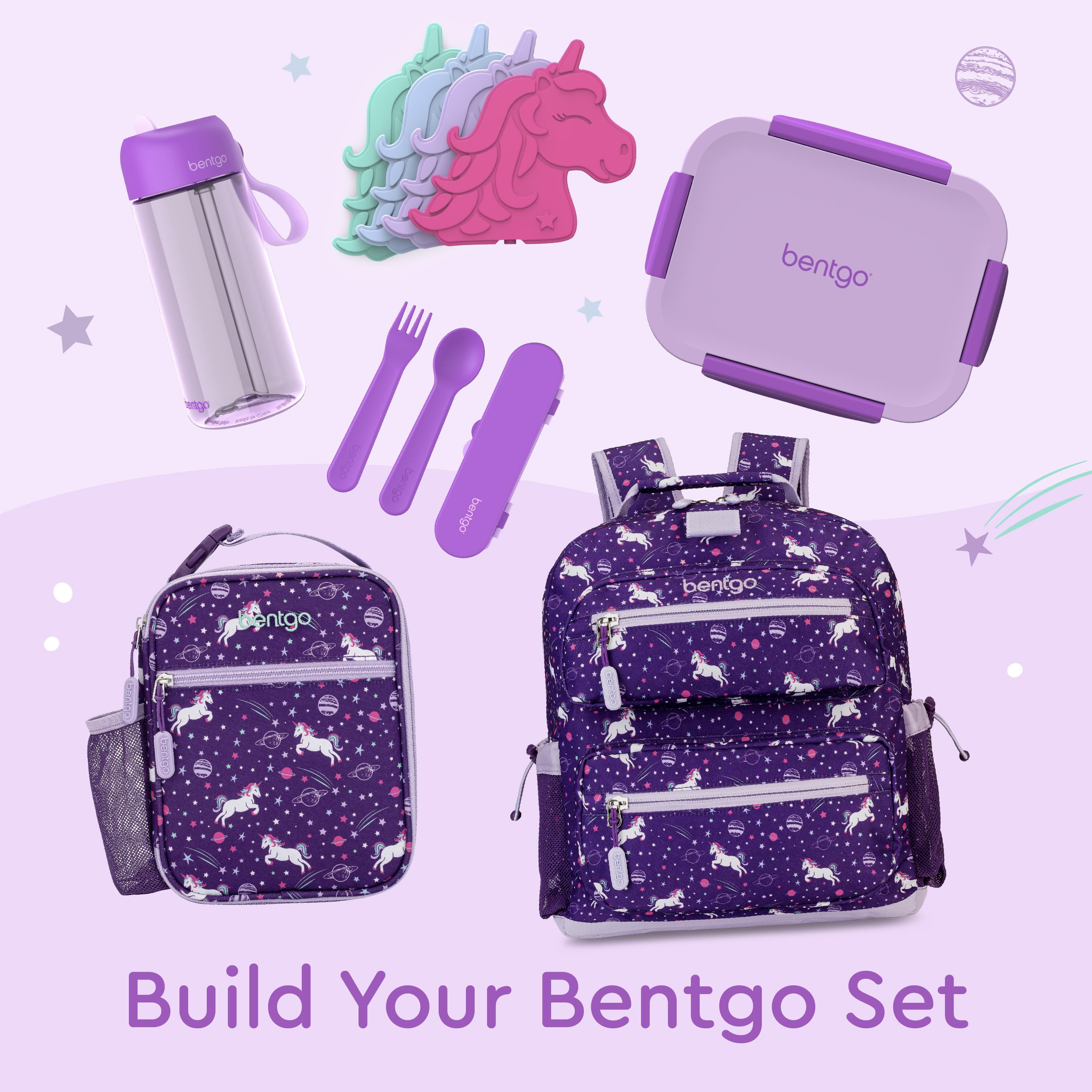 Bentgo Kids Snap & Go Leak-Proof Lunch Box - Purple