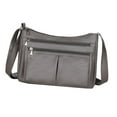 thumbnail image 4 of Bolso de hombro para mujer, bolso cruzado con correa ajustable para el hombro, bolso de viaje, bolso para el trabajo de primavera, vacaciones en la Gris, 4 of 10