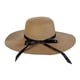 thumbnail image 1 of Sombrero de paja ajustable para playa, sombrero de ala ancha para el sol, sombrero de paja de verano para mujer, sombrero de playa, 1 of 6