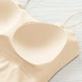 thumbnail image 6 of AherBiu Womens Tank Tops with Built in Bra Cropped Camisole Shirt Spaghetti Strap Stretch Comfy Undershirts, 6 of 7