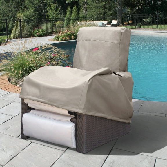 Buytoshop Outdoor Patio Furniture Cover,Protective Recliner Cover,420D Oxford Waterproof,Khaki
