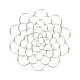 thumbnail image 4 of Decoración del hogar, decoración de habitaciones, decoración de paredes Organizador floral de acero inoxidable Arreglo floral para florero Arreglo floral reutilizable para floreros 3 piezas Asistente, 4 of 9