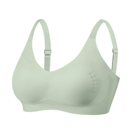 

Womens Sports Bras Women s T-Shirt Bra Women’S Full Coverage T-Shirt Bra Women’S Lightly Lined Racerback Bra(XXL Green)