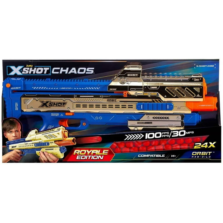 X-Shot Epic Royale Edition Chaos Orbit Blaster with Golden Design