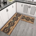 thumbnail image 4 of Western Style Kitchen Rugs and mats Set of 2,Country Vintage Kitchen Mats for Floor,Non Slip Absorbent Mats for Sink Waterproof Runner Rug for Laundry Room 17 X48/17X30Inch, 4 of 6