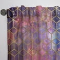 thumbnail image 3 of Designart 'Honeycomb Capital Gold VIII' Modern & Contemporary Curtain Panel, 3 of 5