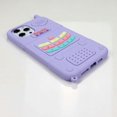 thumbnail image 4 of KATEA for iPhone 12 Pro Max Case, 3D Cartoon Cute Retro Love Heart Classic Cellular Phone Shaped Case, Kids Women Girls Soft Silicone Rubber Cover Cas, 4 of 4