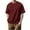 123# Red, variant on Men's Loose T-Shirts Trendy Casual Striped Round Neck Short Sleeve Basic Tees 2024 Black XL