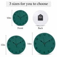 thumbnail image 6 of Wall Clock Aventurine Green Clocks PVC Silent Non-Ticking Battery Operated Decorative Simple Style Round Clock for Home Living Room Kitchen Bedroom Office School Wall Decor 14 Inch, 6 of 9