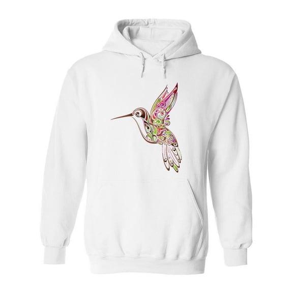 Hummingbird With Patterns Hoodie Women -Image by Shutterstock, Female 3X-Large
