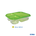 thumbnail image 4 of Set 10 Toppers Reutilizables De Plástico STYRKA 3 Divisiones Con Tapa Almacenamiento De Comida Para Microondas 3 Compartimentos Para Lunch, 4 of 6