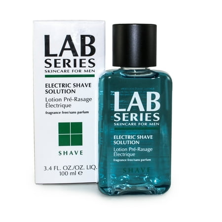 Lab Series Shave Electric Shave Solution Fragrance Free 3.4 Oz. / 100 Ml for Men by (Best Shaving Cream For Electric Shaver)