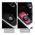 thumbnail image 3 of Cubierta del botón multimedia del freno de mano del aire acondicionado, pegatina embellecedora para accesorios 2019 2020 2021, rojo, 7 piezas, 3 of 5