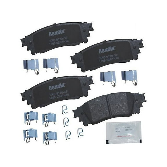 Rear Brake Pad Set - Compatible with 2021 - 2022 Toyota Venza