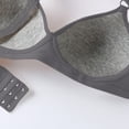 thumbnail image 5 of Cotton Push Up Bras for Seniors Wireless Thin Cup Bralettes Women Everyday Large Bust Sports Bra Underwear Dark Gray 38, 5 of 5