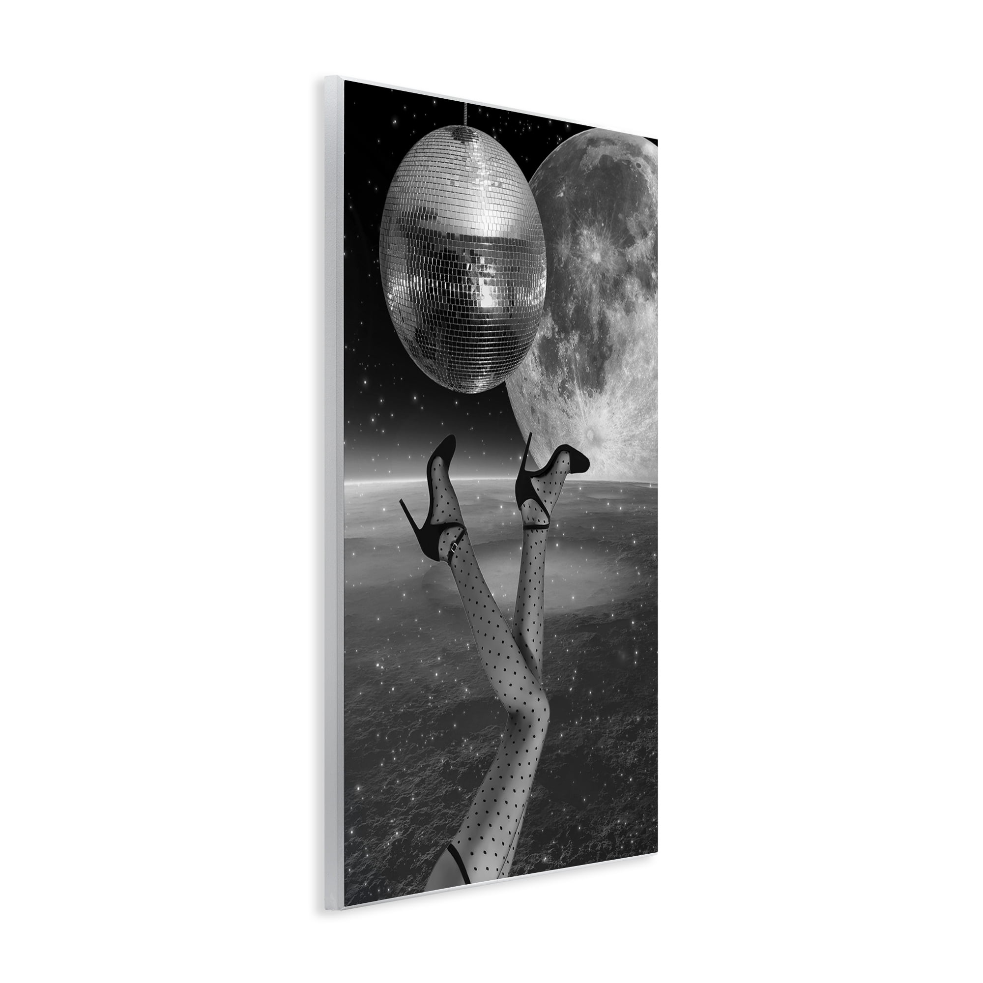 Hangin' Over Disco & Planet Wall Plaque Art, design by Elo Marc