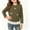 Army Green, variant on Cethrio Girls Long Sleeve Tops Size 10-12, Crew Neck Casual Pullover Knitted Kids Fall Undershirts Pink
