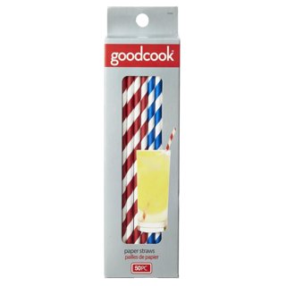 Good Cook Touch Stainless Steel Straws, 10 x 4.3 x 0.75, Assorted