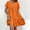 Orange, variant on Admvng Casual Dresses for Women Fashion Summer Casual V-Neck Short Sleeve Mini Dress S-2XL
